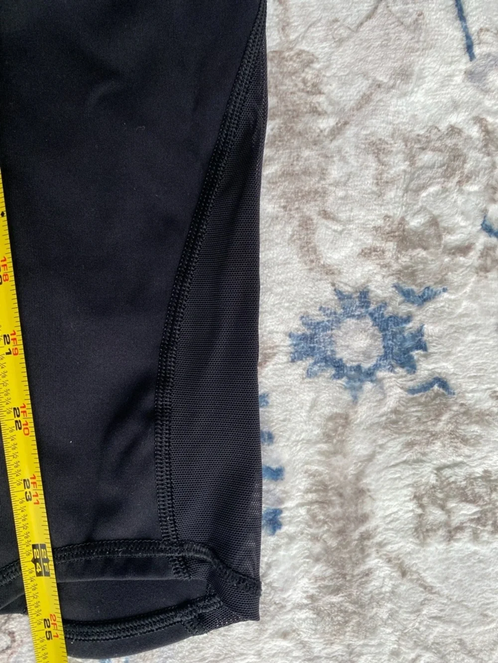 Lululemon Athletica High Waist Mesh Capri Leggings
